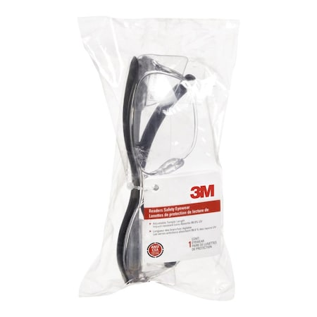 Scotch Safety Glasses, Anti-Fog, Clear Lens, Black Frame 91193H1-C